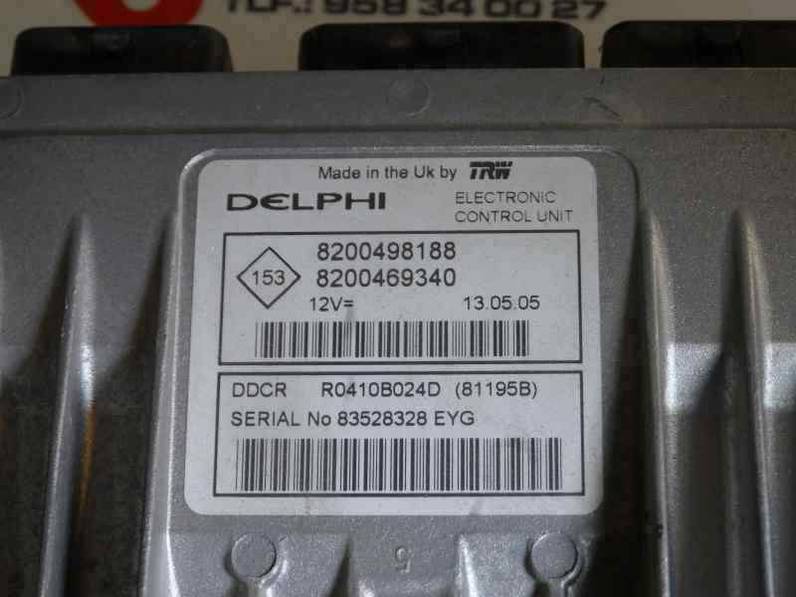 CENTRALITA MOTOR UCE RENAULT MEGANE II BERLINA 3P 2005 1.5 DCI D (101 CV)