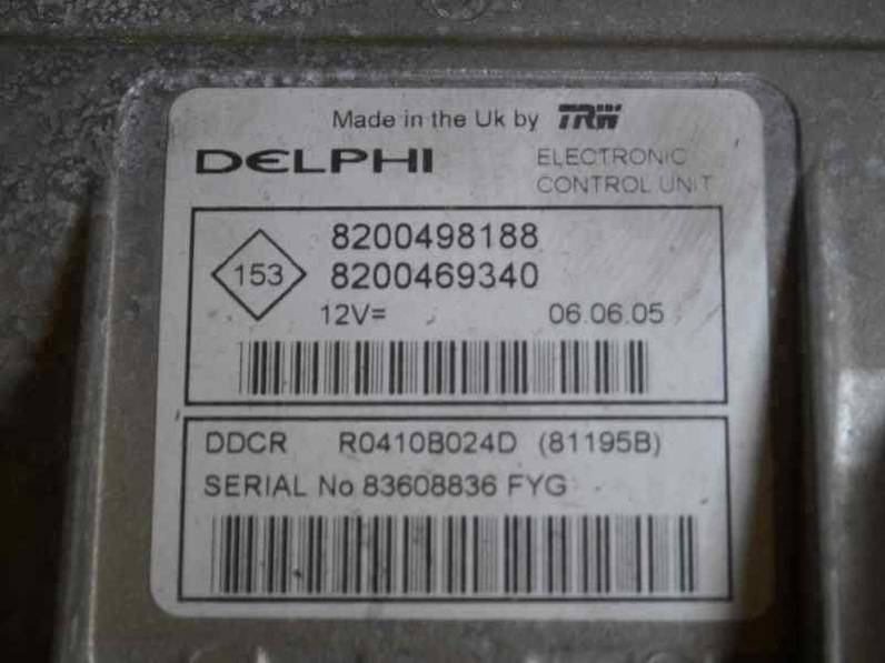 CENTRALITA MOTOR UCE RENAULT MEGANE II BERLINA 3P 2005 1.5 DCI D (101 CV)