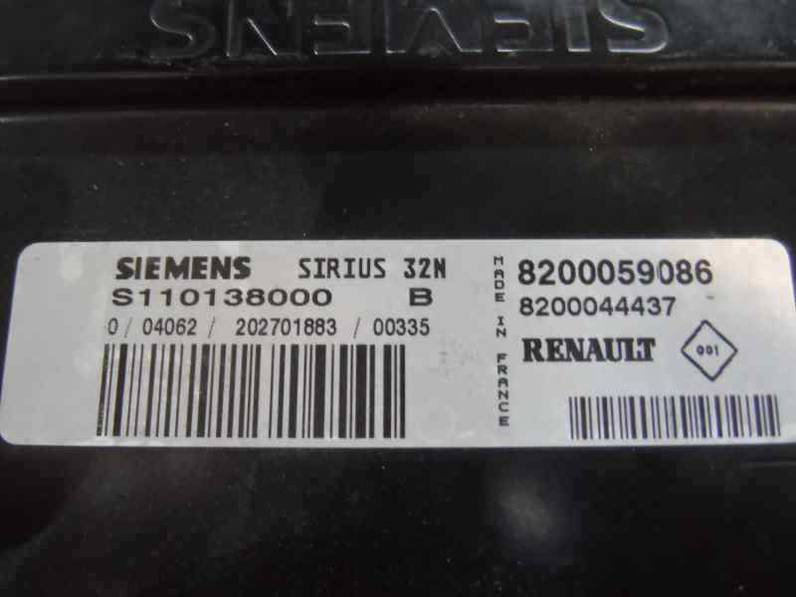 CENTRALITA MOTOR UCE RENAULT CLIO II FASE I 2001 1.2 (58 CV)