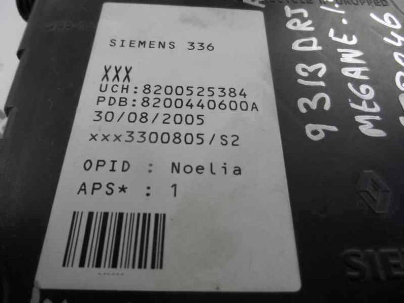 CAJA RELES FUSIBLES RENAULT MEGANE II CLASSIC BERLINA 2005 1.9 DCI D (120 CV)