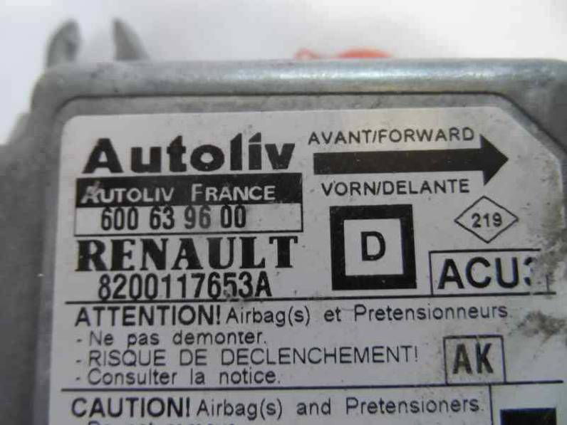 CENTRALITA AIRBAG RENAULT MEGANE I COUPE FASE 2 2001 1.4 (95 CV)