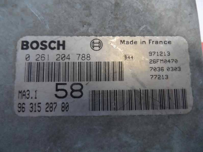 CENTRALITA MOTOR UCE CITROEN SAXO 1998 1.1 (60 CV)