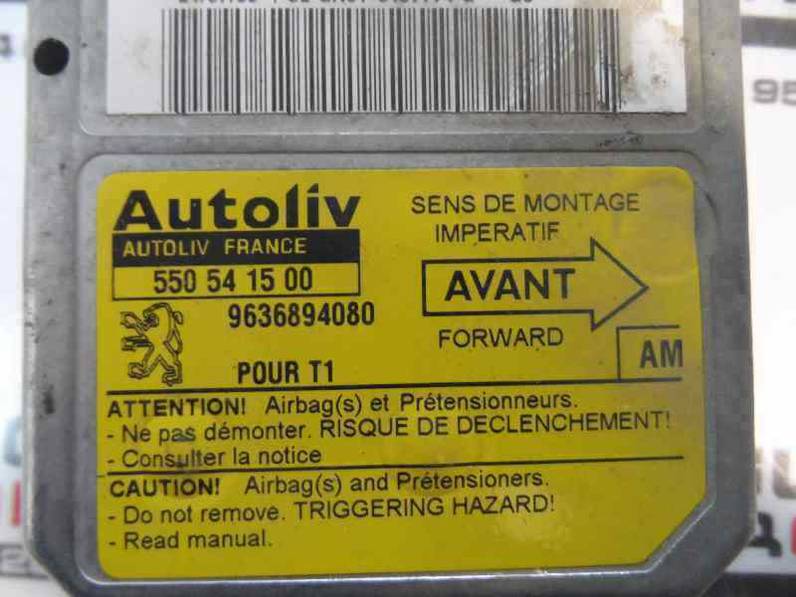 CENTRALITA AIRBAG PEUGEOT 206 BERLINA 1999 1.9 D (69 CV)