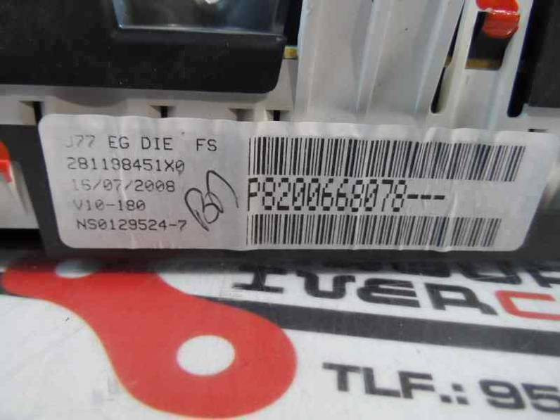 CUADRO INSTRUMENTOS RENAULT GRAND MODUS 2008 1.5 DCI D (86 CV)