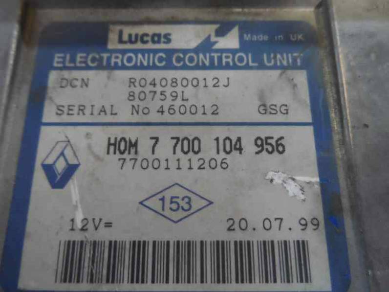 CENTRALITA MOTOR UCE RENAULT KANGOO 1999