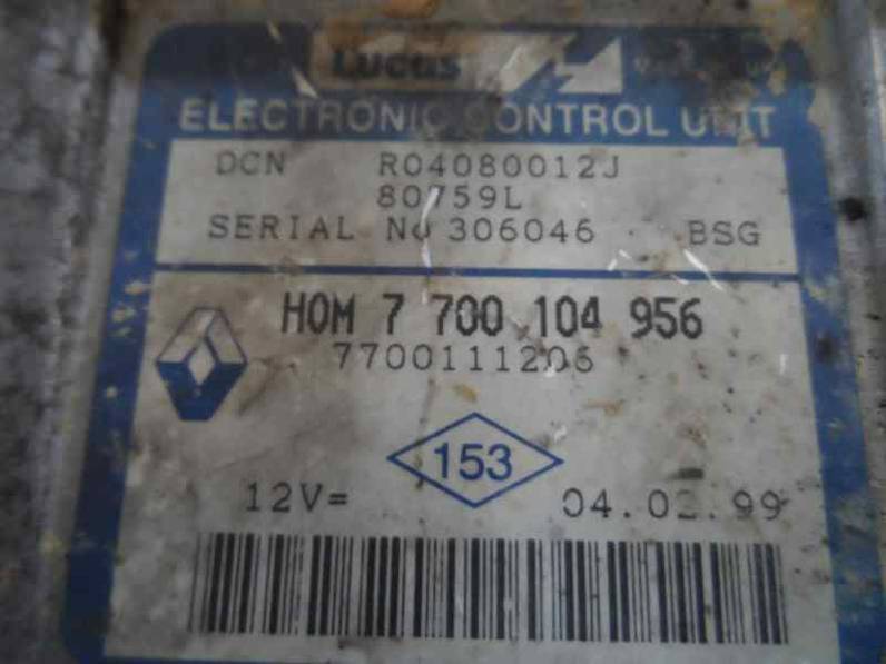 CENTRALITA MOTOR UCE RENAULT KANGOO 1999 1.9 D (64 CV)