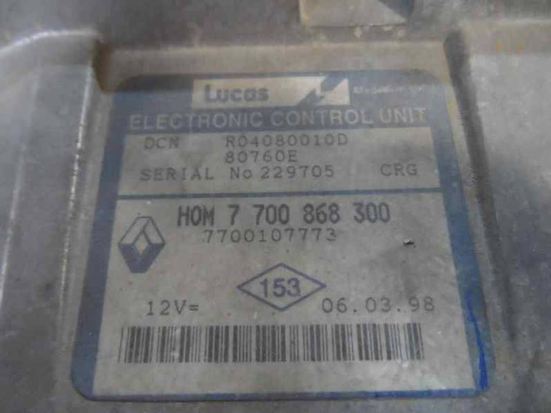 CENTRALITA MOTOR UCE RENAULT KANGOO 1997