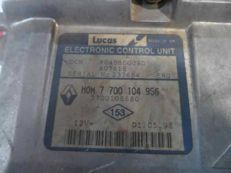 CENTRALITA MOTOR UCE RENAULT CLIO II FASE I 1998 1.9 D (64 CV)