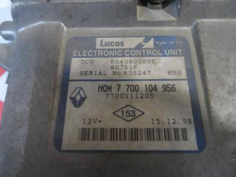 CENTRALITA MOTOR UCE RENAULT CLIO II FASE I 1999 1.9 D (64 CV)