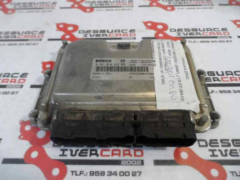 CENTRALITA MOTOR UCE RENAULT MEGANE I FASE 2 BERLINA 2001 1.9 DTI D (80 CV)