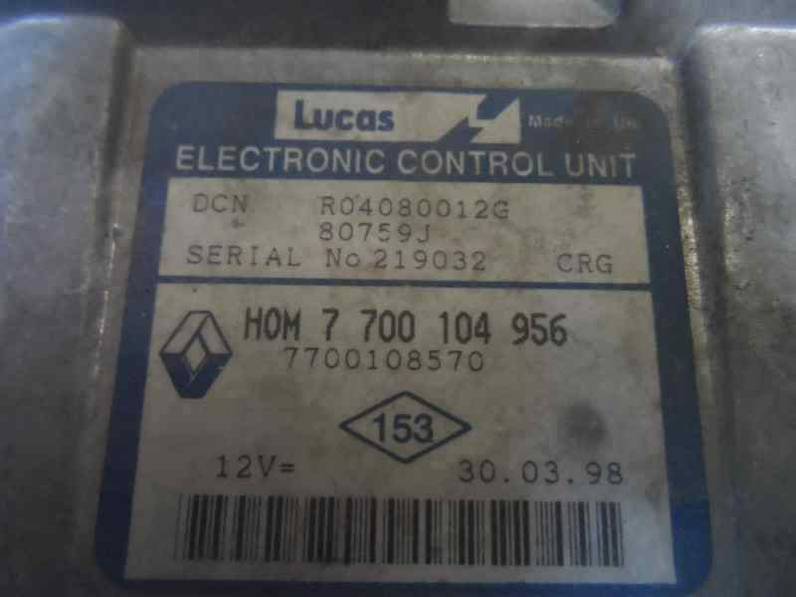CENTRALITA MOTOR UCE RENAULT KANGOO 1998 1.9 D (64 CV)