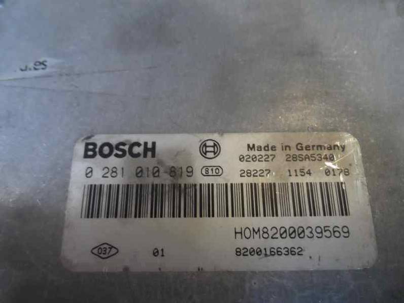 CENTRALITA MOTOR UCE RENAULT MEGANE I FASE 2 BERLINA 2000 1.9 DCI D (102 CV)