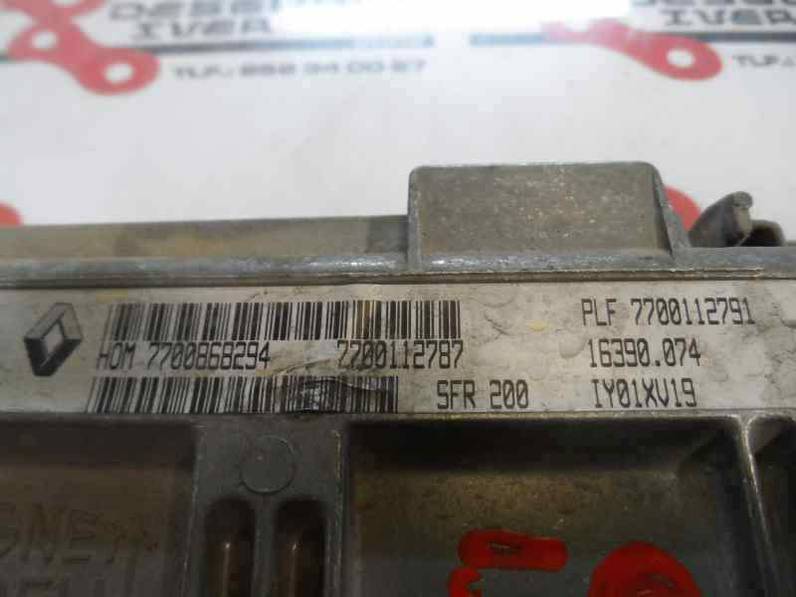 CENTRALITA MOTOR UCE RENAULT CLIO I FASE I II 1998 1.2 (54 CV)