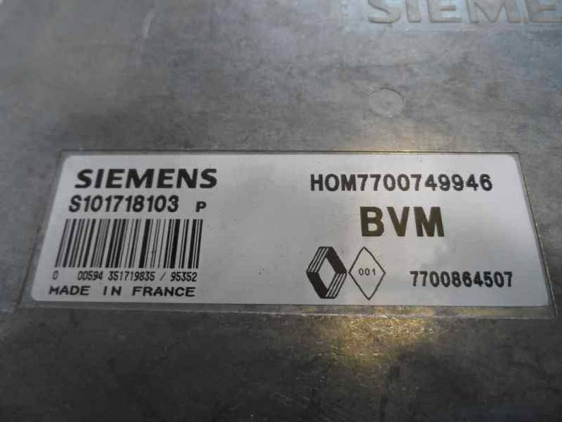 CENTRALITA MOTOR UCE RENAULT 19 1996