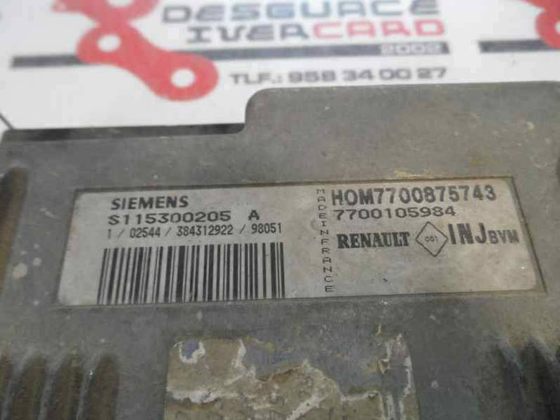 CENTRALITA MOTOR UCE RENAULT MEGANE I SCENIC 1996 1.6 (107 CV)