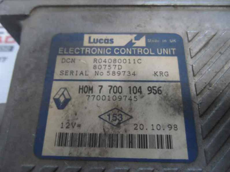 CENTRALITA MOTOR UCE RENAULT MEGANE I SCENIC 1998 1.9 D (64 CV)