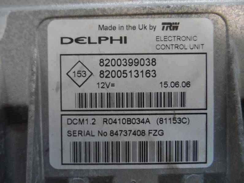 CENTRALITA MOTOR UCE RENAULT CLIO III 2006 1.5 DCI D (68 CV)