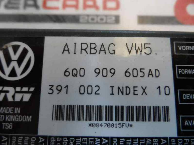 CENTRALITA AIRBAG SEAT CORDOBA BERLINA 2007 1.9 TDI (101 CV)