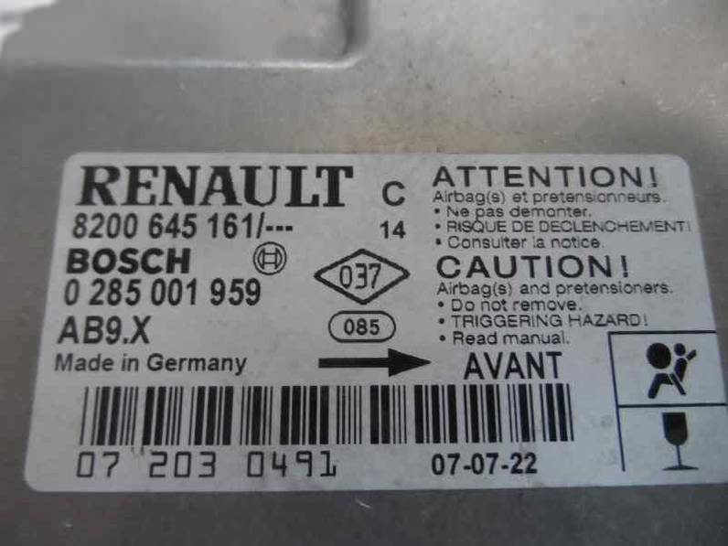 CENTRALITA AIRBAG RENAULT CLIO III 2008 1.5 DCI D (68 CV)