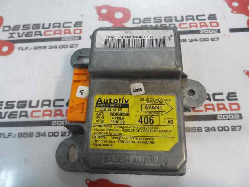CENTRALITA AIRBAG PEUGEOT 406 BERLINA 1999 2.0 HDI (109 CV)