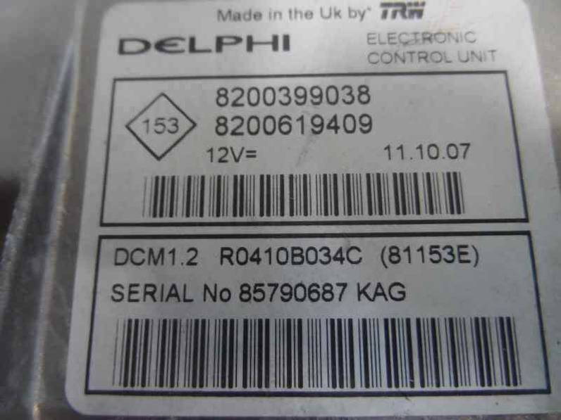 CENTRALITA MOTOR UCE RENAULT CLIO III 2007 1.5 DCI D (86 CV)