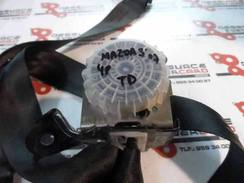 CINTURON SEGURIDAD TRASERO DERECHO MAZDA 3 BERLINA 2007 1.6 16V (105 CV)