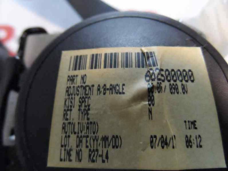 CINTURON SEGURIDAD TRASERO CENTRAL MAZDA 3 BERLINA 2007 1.6 16V (105 CV)