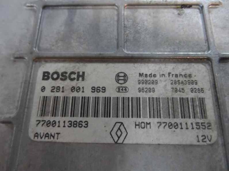 CENTRALITA MOTOR UCE RENAULT MEGANE I COUPE FASE 2 1999 1.9 DTI D (98 CV)