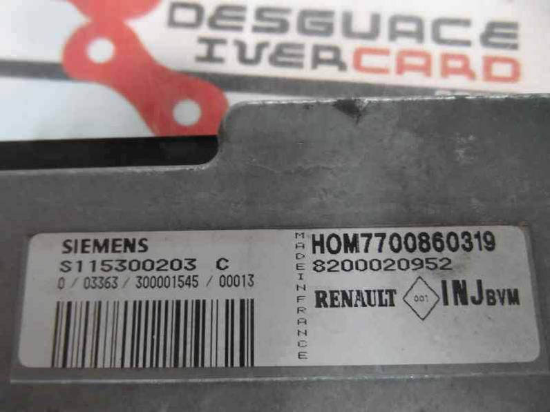 CENTRALITA MOTOR UCE RENAULT MEGANE I CLASSIC 1999 1.6 (90 CV)