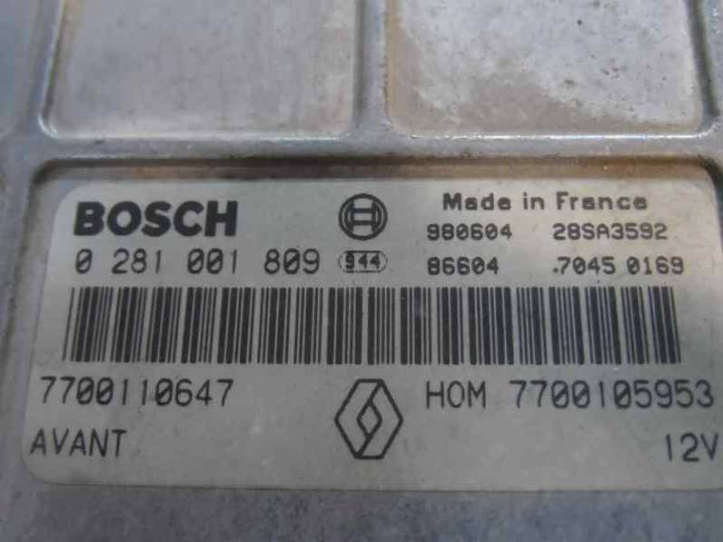 CENTRALITA MOTOR UCE RENAULT MEGANE I SCENIC 1998 1.9 DTI D (98 CV)