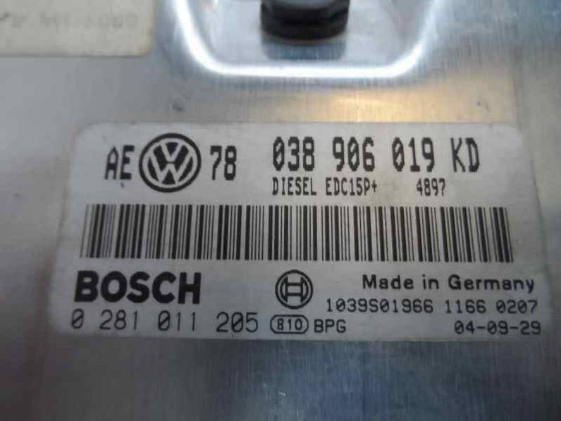 CENTRALITA MOTOR UCE VOLKSWAGEN PASSAT BERLINA 2004 1.9 TDI (131 CV)