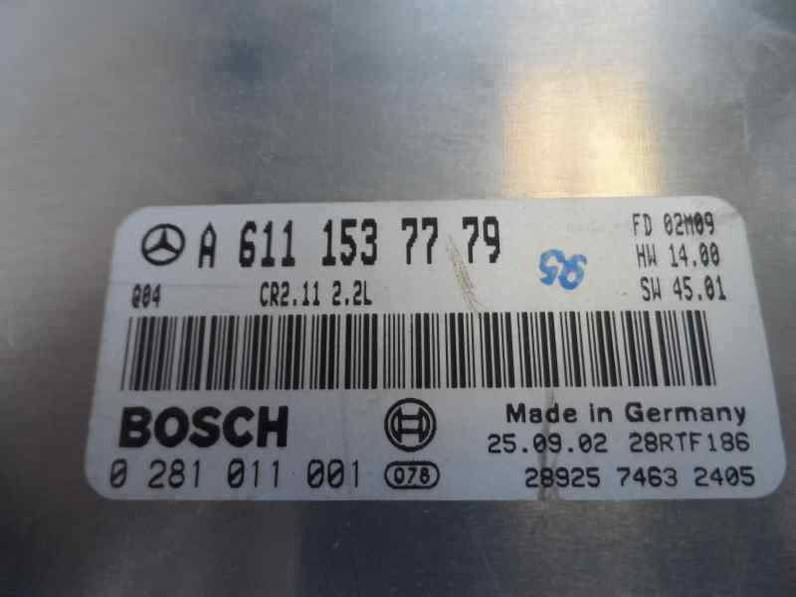 CENTRALITA MOTOR UCE MERCEDES CLASE C SPORTCOUPE 2002 2.2 CDI (143 CV)