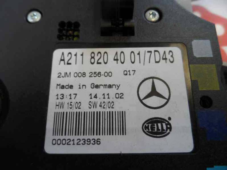 LUZ INTERIOR MERCEDES CLASE E BERLINA 2003 MOTOR 2.2 LTR. - 105 KW CDI (143 CV)