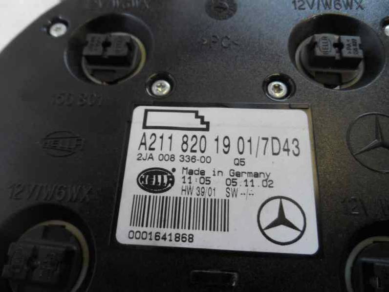 LUZ INTERIOR MERCEDES CLASE E BERLINA 2003 MOTOR 2.2 LTR. - 105 KW CDI (143 CV)