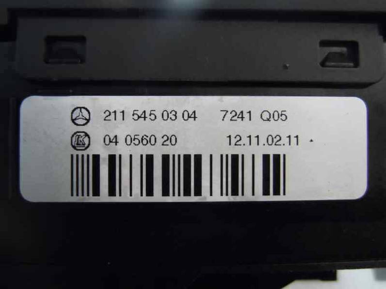 MANDO LUCES MERCEDES CLASE E BERLINA 2003 MOTOR 2.2 LTR. - 105 KW CDI (143 CV)