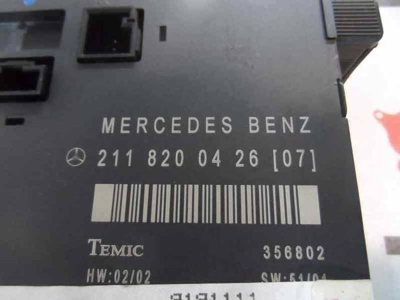 MODULO ELECTRONICO MERCEDES CLASE E BERLINA 2003 MOTOR 2.2 LTR. - 105 KW CDI (143 CV)