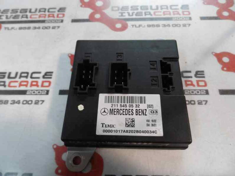 MODULO ELECTRONICO MERCEDES CLASE E BERLINA 2003 MOTOR 2.2 LTR. - 105 KW CDI (143 CV)