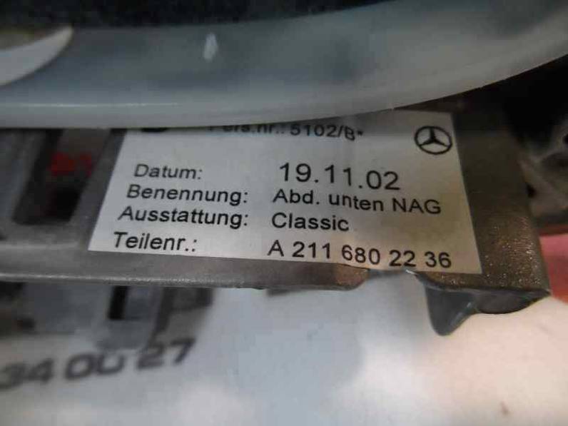 POMO PALANCA CAMBIO MERCEDES CLASE E BERLINA 2003 MOTOR 2.2 LTR. - 105 KW CDI (143 CV)