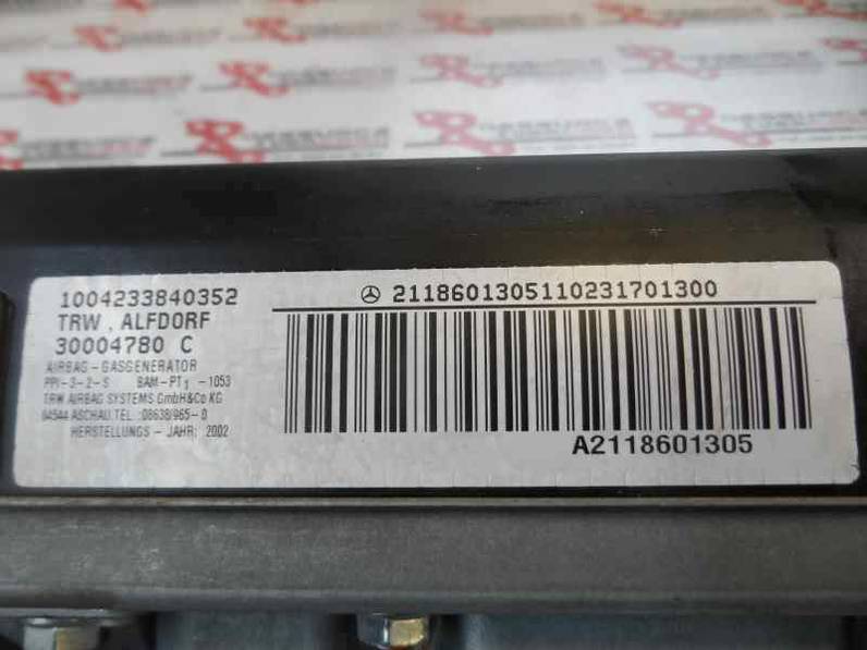 AIRBAG DELANTERO DERECHO MERCEDES CLASE E BERLINA 2003 MOTOR 2.2 LTR. - 105 KW CDI (143 CV)