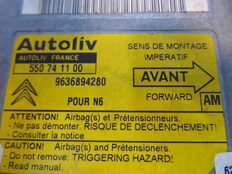 CENTRALITA AIRBAG CITROEN XSARA BERLINA 1999 1.9 TURBODIESEL (90 CV)