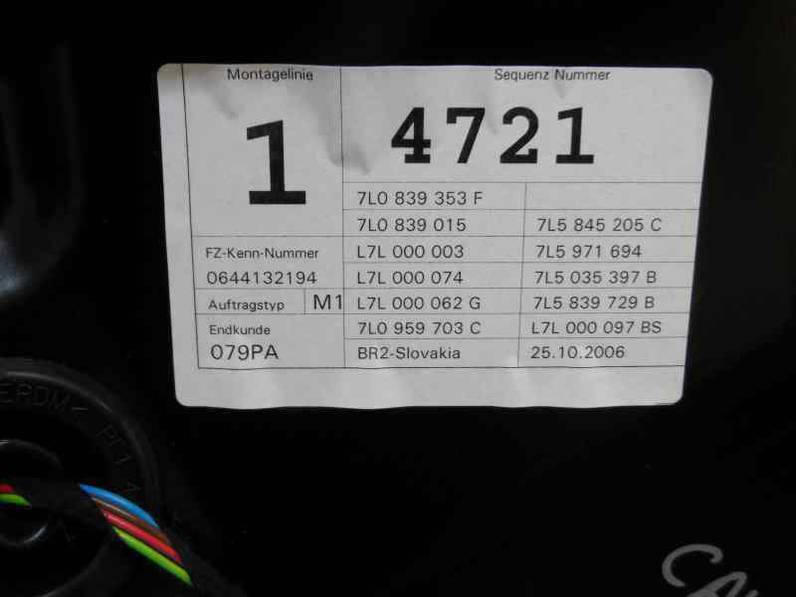 ELEVALUNAS TRASERO IZQUIERDO PORSCHE CAYENNE 2006 4.5 V8 TURBO (450 CV)