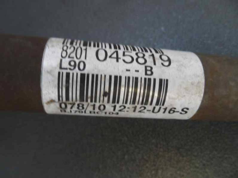 TRANSMISION DELANTERA DERECHA DACIA SANDERO 2010 1.2 16V (75 CV)