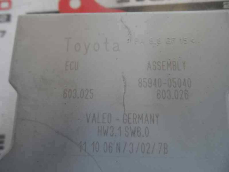 CENTRALITA MOTOR UCE TOYOTA AVENSIS BERLINA 2007 2.0 TURBODIESEL (126 CV)