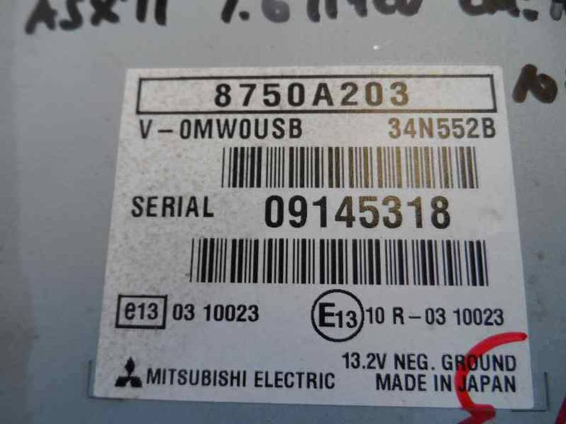 MODULO ELECTRONICO MITSUBISHI ASX 2011 1.6 (117 CV)