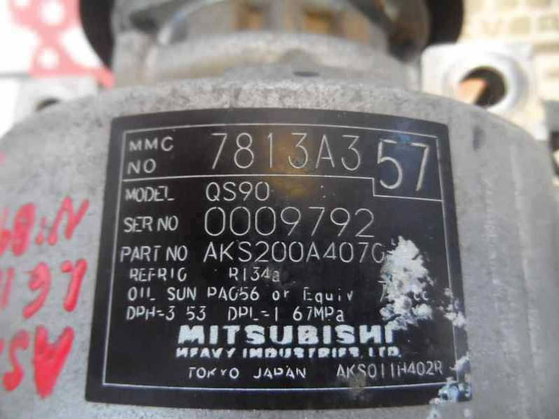 COMPRESOR AIRE ACONDICIONADO MITSUBISHI ASX 2011 1.6 (117 CV)