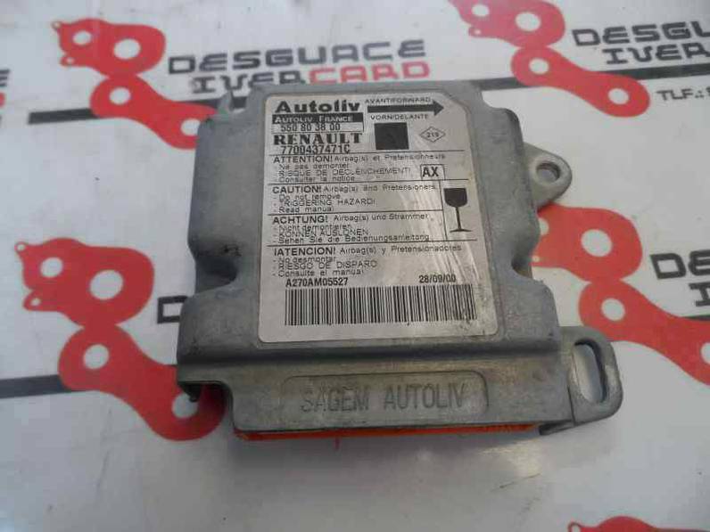 CENTRALITA AIRBAG RENAULT SCENIC 2000 1.4 16V (95 CV)
