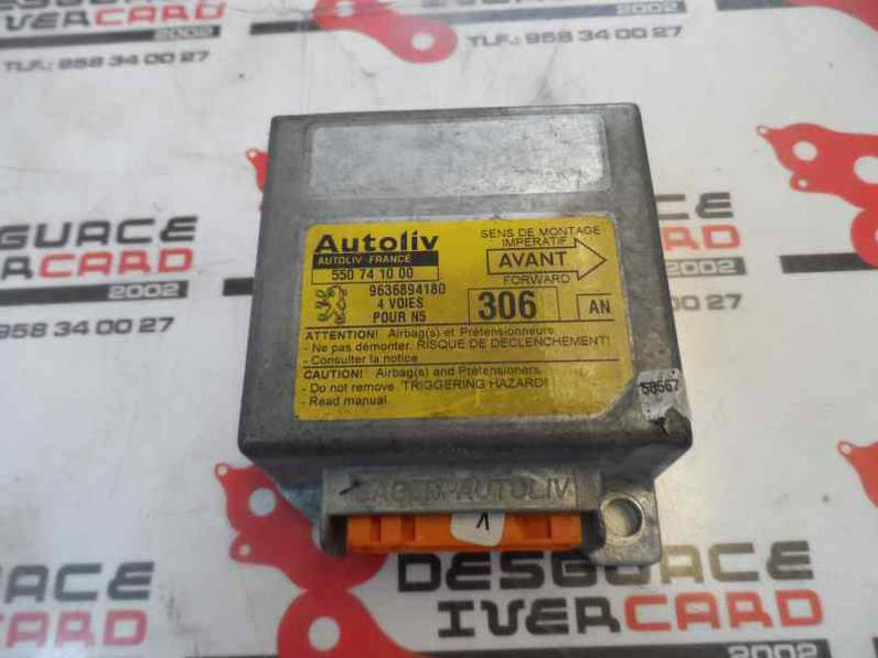 CENTRALITA AIRBAG PEUGEOT 306 BERLINA 3 4 5 PUERTAS 1999 2.0 HDI (90 CV)