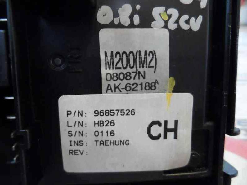 CAJA RELES FUSIBLES CHEVROLET MATIZ 2009 0.8 (52 CV)