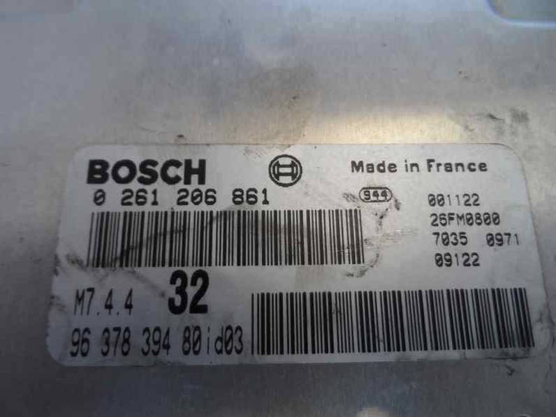 CENTRALITA MOTOR UCE PEUGEOT 306 BERLINA 3 4 5 PUERTAS 2001 1.6 (101 CV)