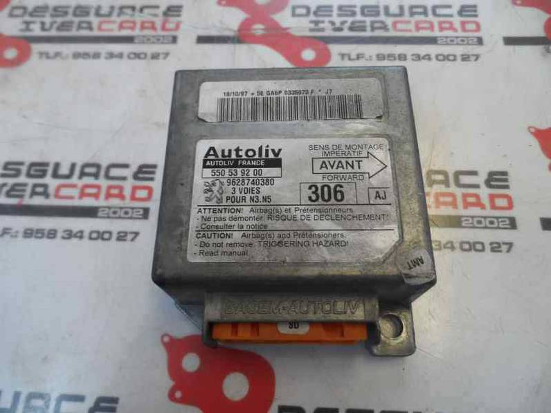 CENTRALITA AIRBAG PEUGEOT 306 BERLINA 3 5 PUERTAS 1997 1.9 D (68 CV)